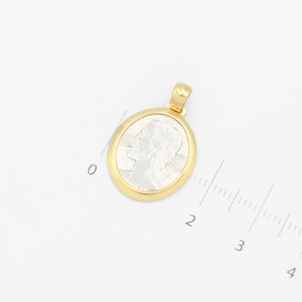 Medalla de Oro 14k del Divino Rostro mod. 9542