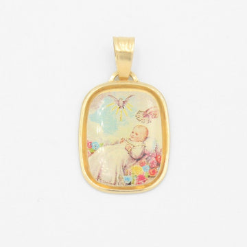 Medalla de Oro 14k para Bautizo mod. 9544