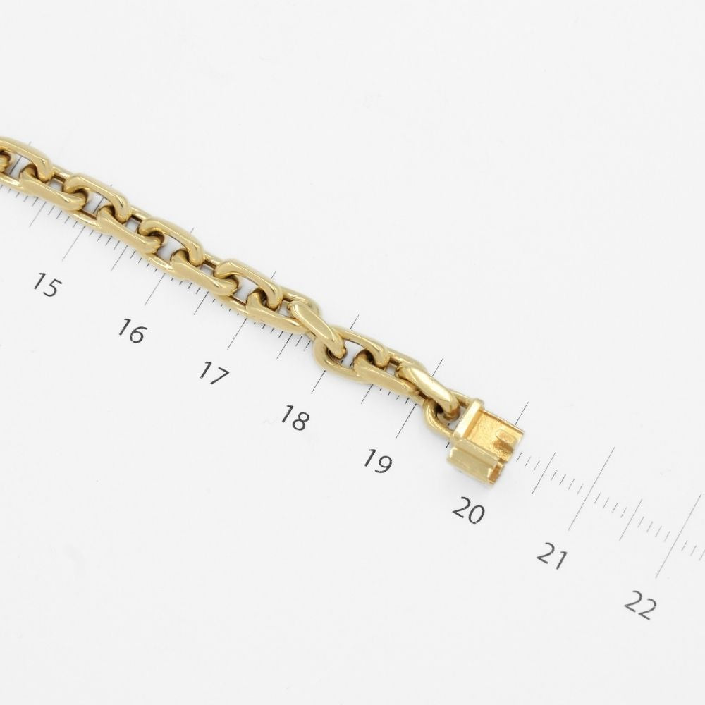 Esclava de Oro 14k Hueca con Diseño de Tejido Especial con Placa 3D Brillante mod. 9739