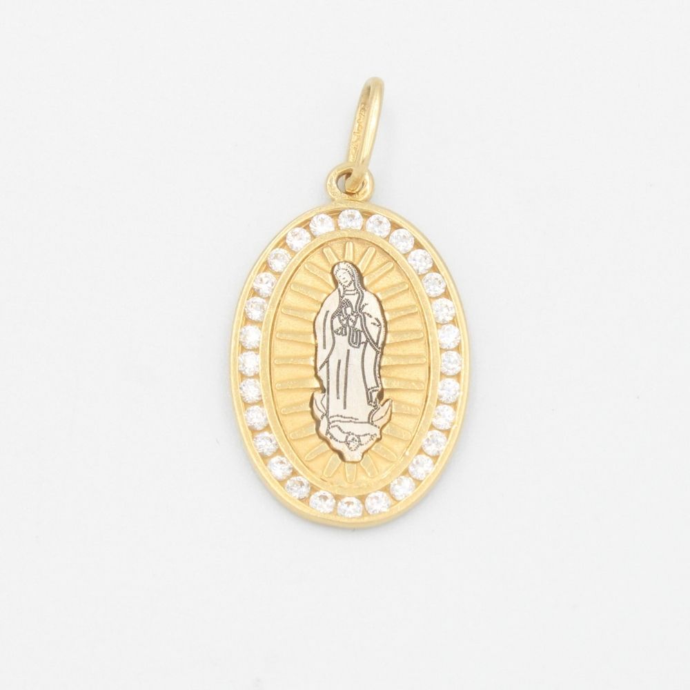 Medalla de Oro 14k de la Virgen Guadalupe mod. 9547