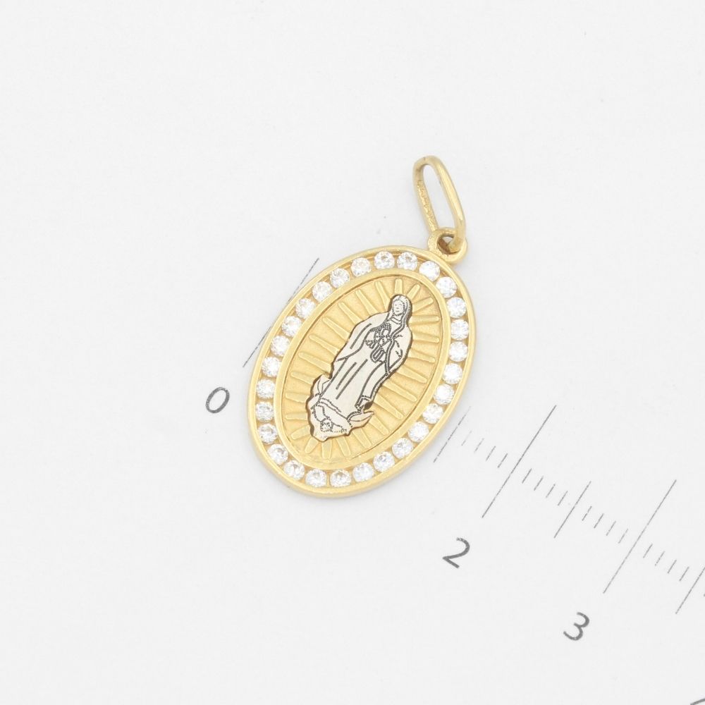 Medalla de Oro 14k de la Virgen Guadalupe mod. 9547