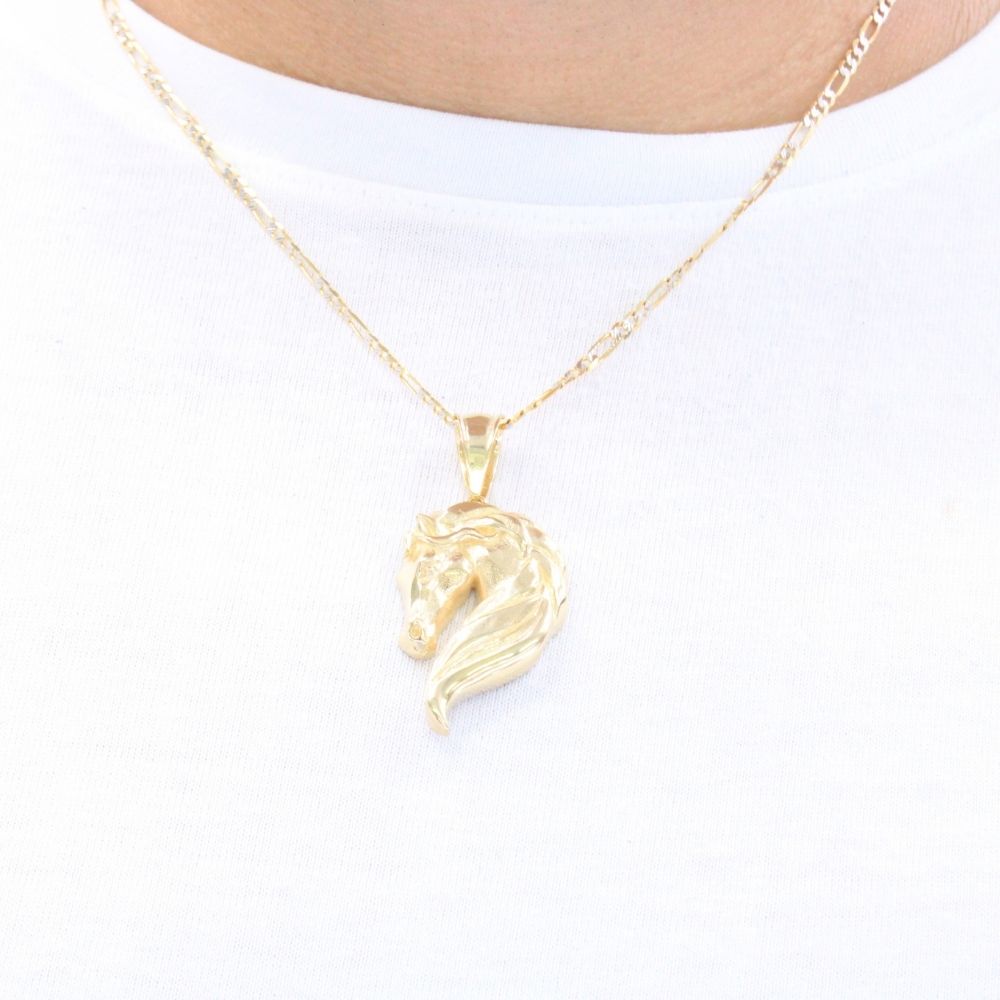 Dije de Oro 14k Diseño de Caballo Detallado mod. 9474