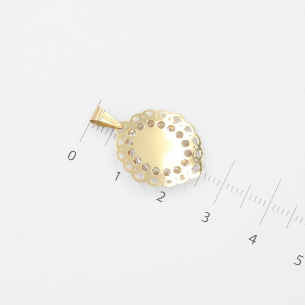 Medalla de Oro 14k con Imagen de Cristo mod. 8842