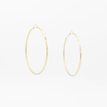 Arracada de Oro 14k Brillante en Diseño Facetado Hueco mod. 9141