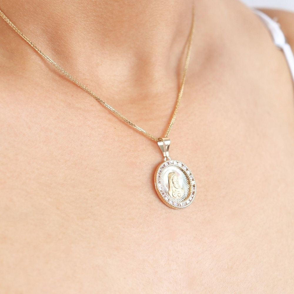 Medalla de Oro 14k Sagrado Corazón mod. 3950