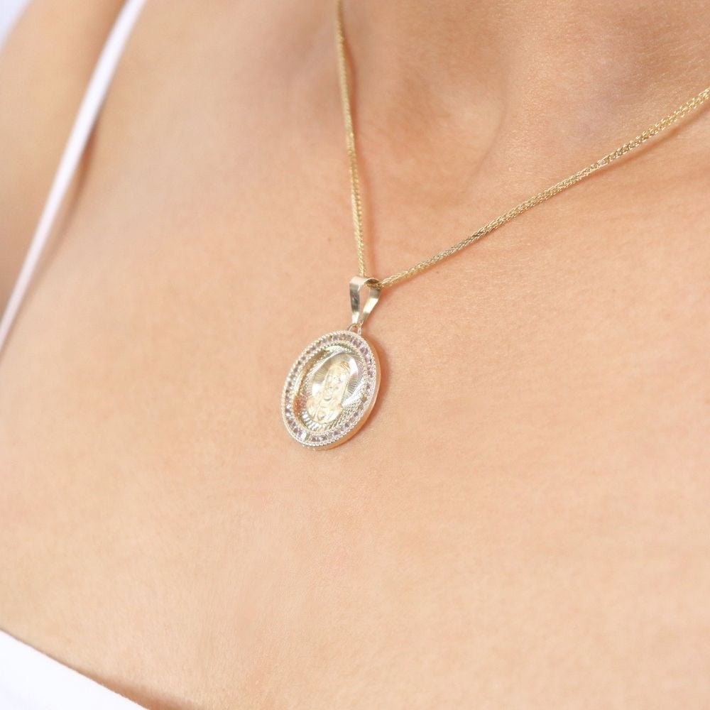 Medalla de Oro 14k Sagrado Corazón mod. 3950