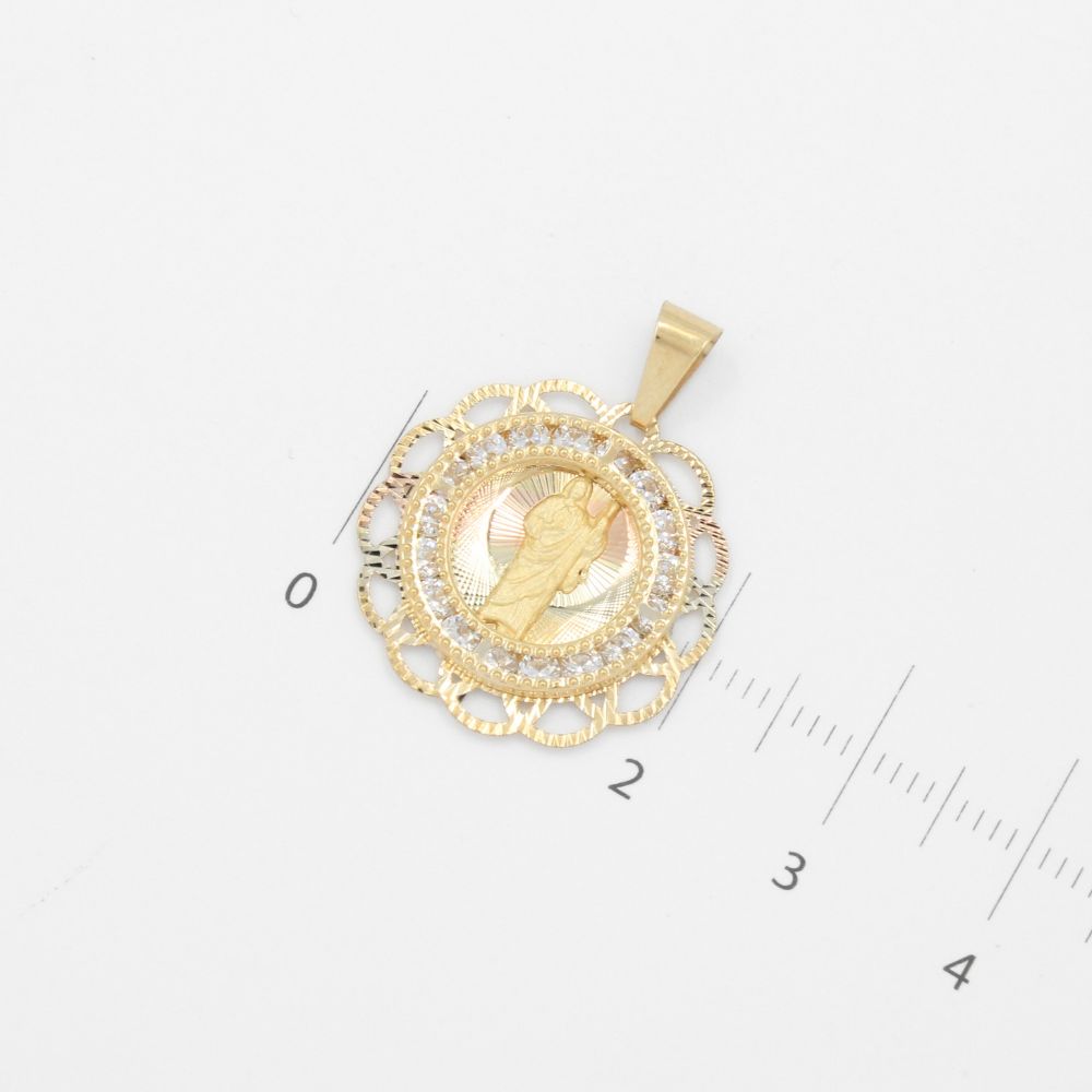 Medalla de Oro 14k San Judas mod. 8848