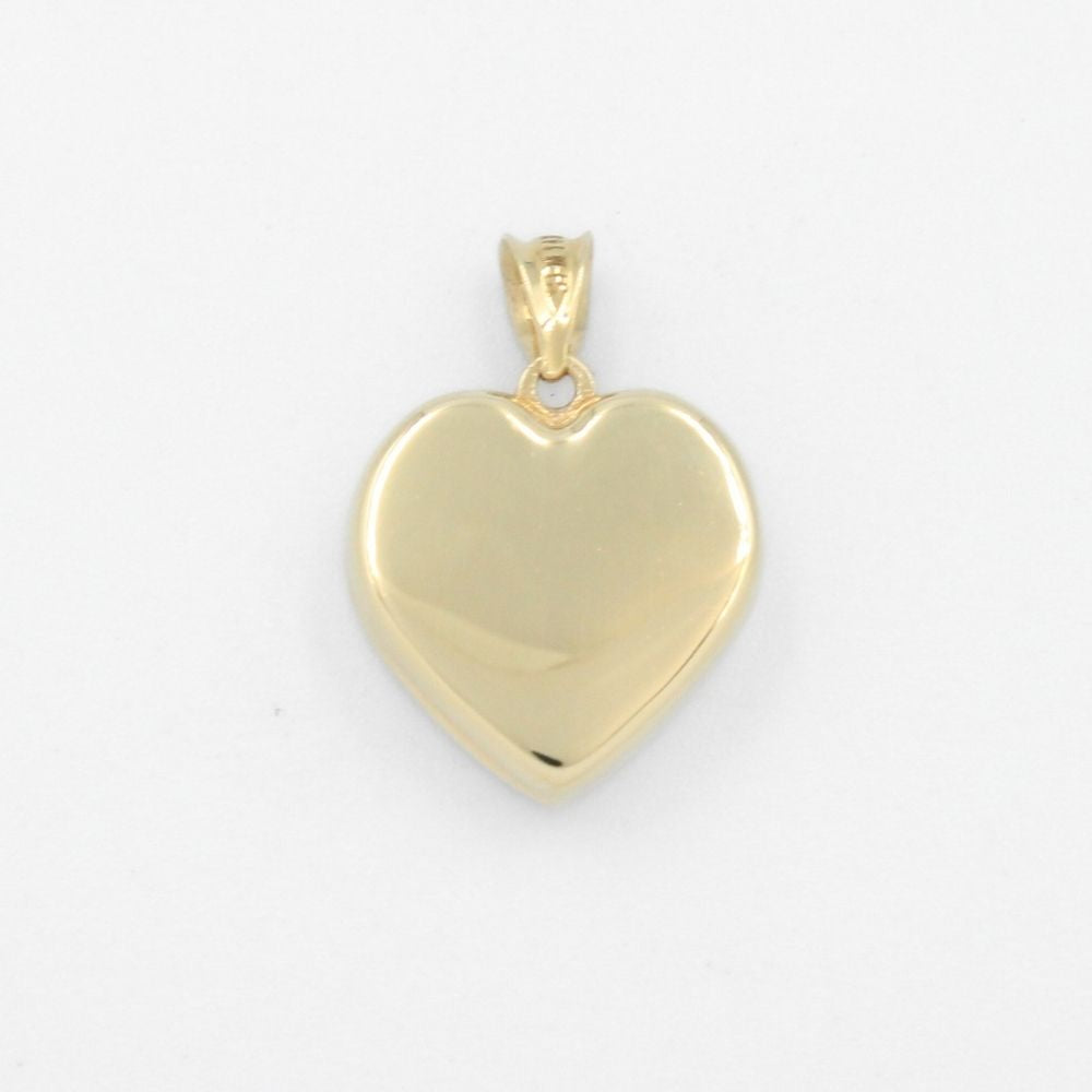 Dije Relicario en Oro 14k Diseño de Corazón Grabable mod. 8751