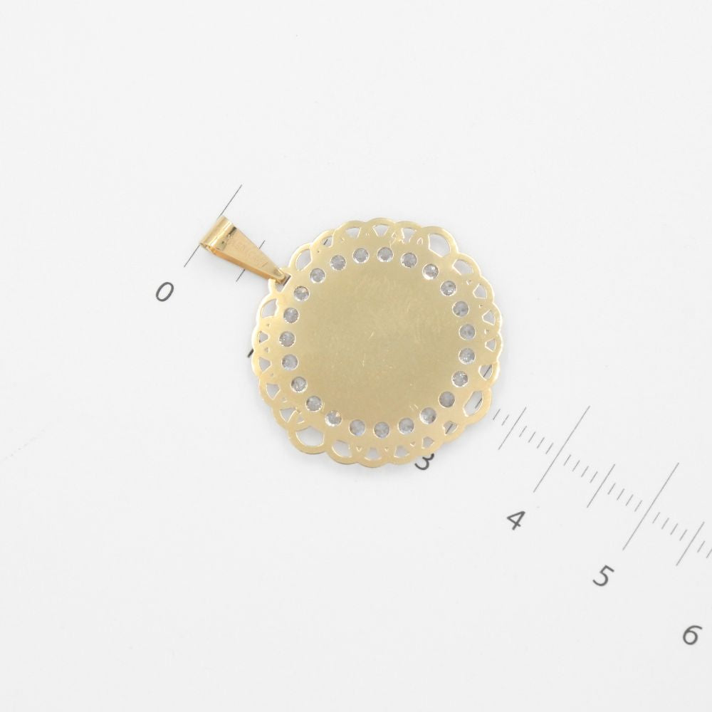 Medalla de Oro 14k con Imagen de Cristo mod. 8849