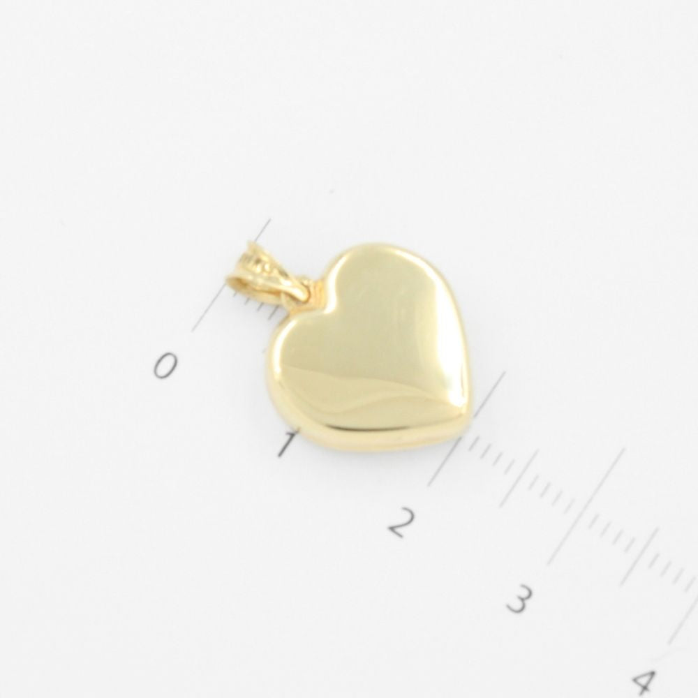 Dije Relicario en Oro 14k Diseño de Corazón Grabable mod. 8751
