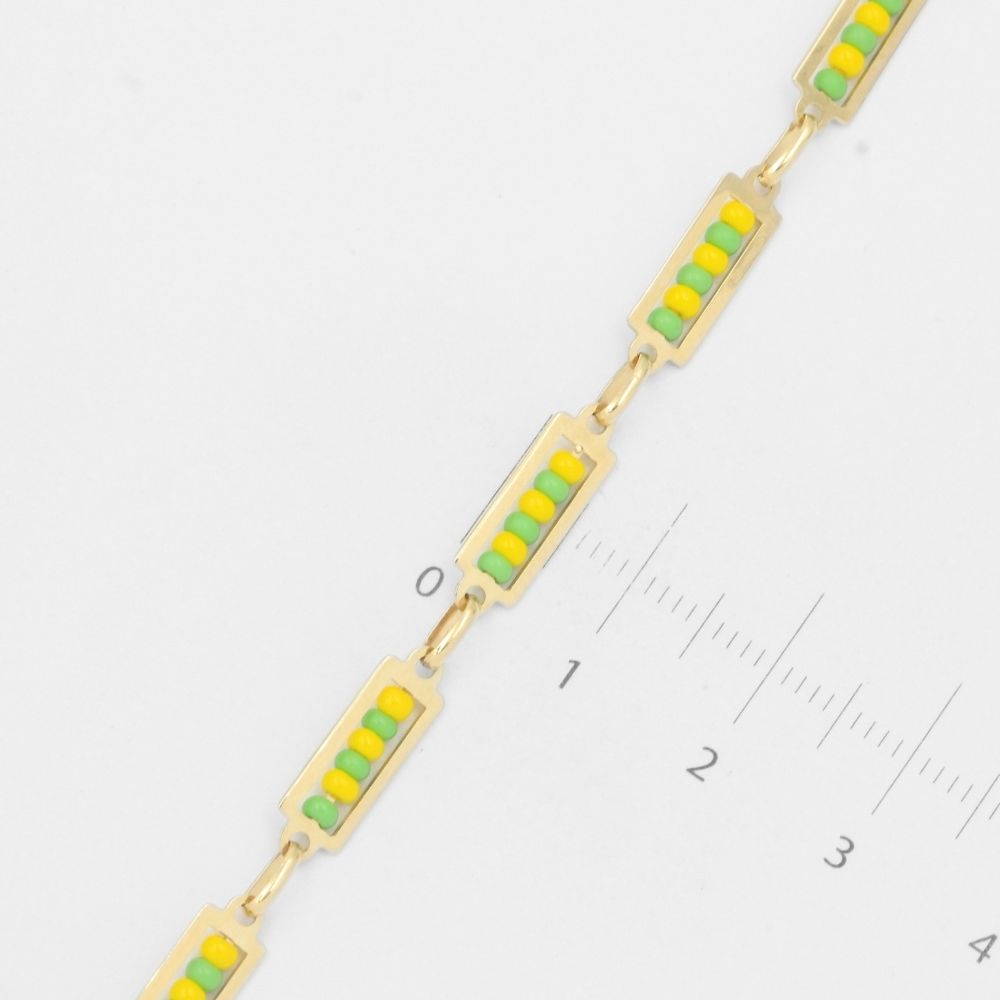 Pulsera de Oro 14k Orunmila Mano de Orula Protección Santería mod. 7953