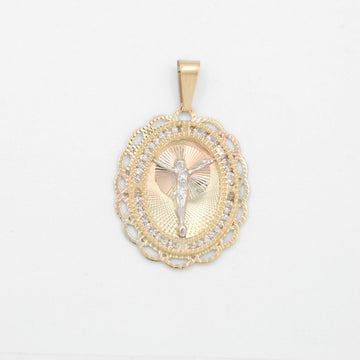 Medalla de Oro 14k Imagen de Cristo mod. 8852