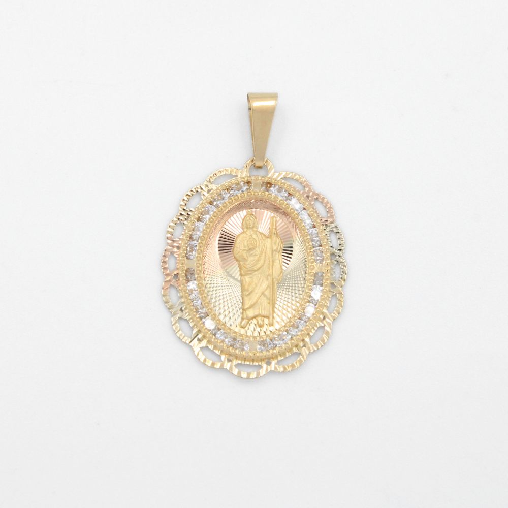 Medalla de Oro 14k San Judas mod. 8853