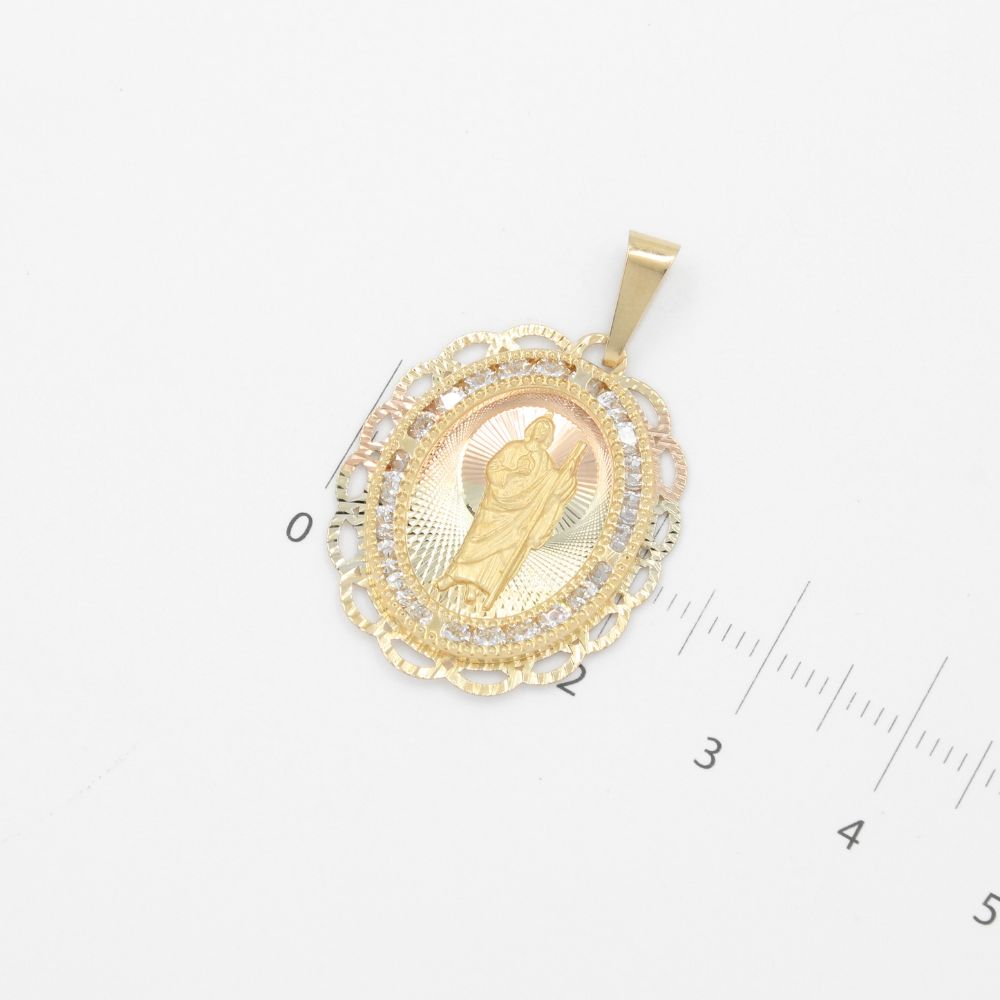 Medalla de Oro 14k San Judas mod. 8853