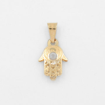 Dije de Oro 14k Mano de Fátima con Zirconia mod. 8830