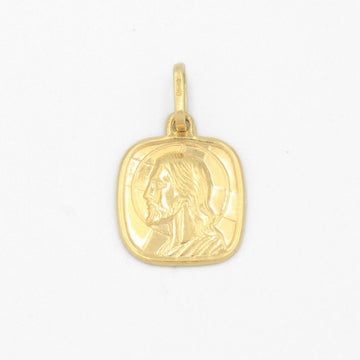 Medalla de Oro 14k Semi Cuadrada con Imagen del Divino Rostro mod. 9526