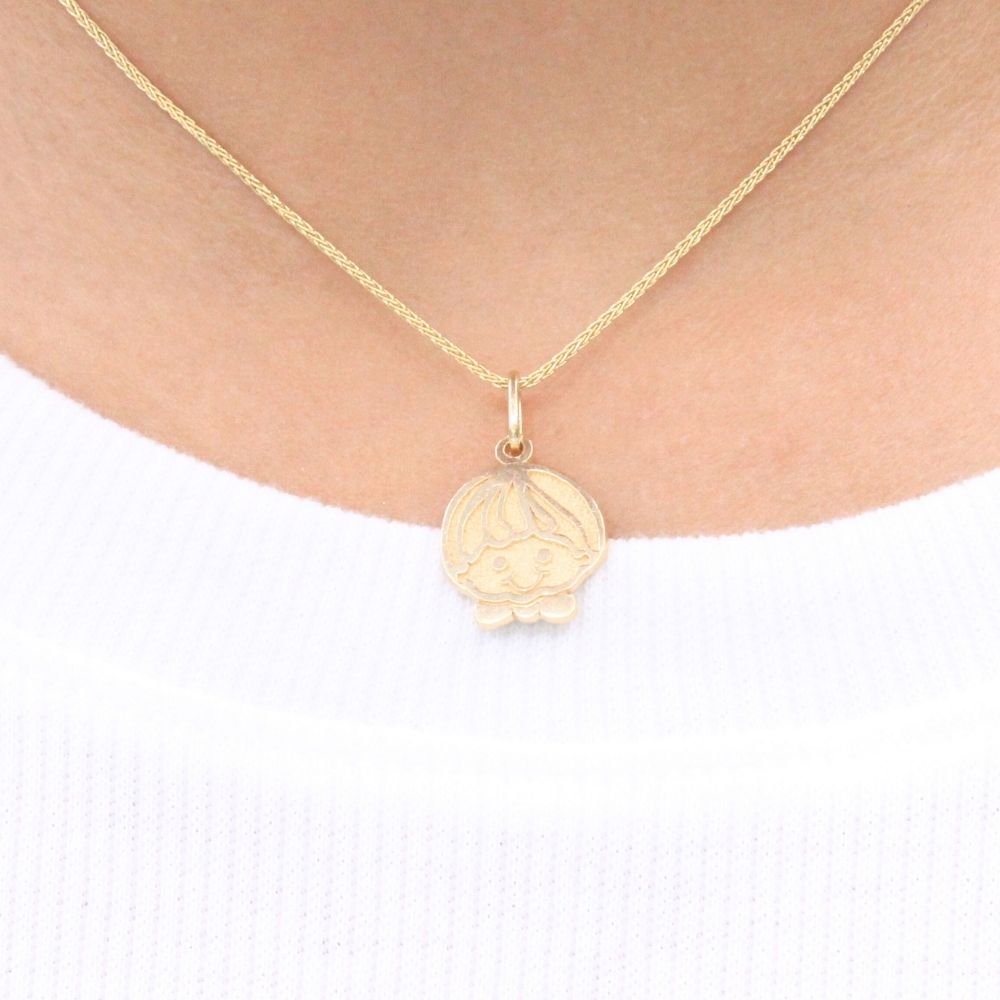 Dije de Oro 14k Rostro de Niño Pequeño mod. 9231