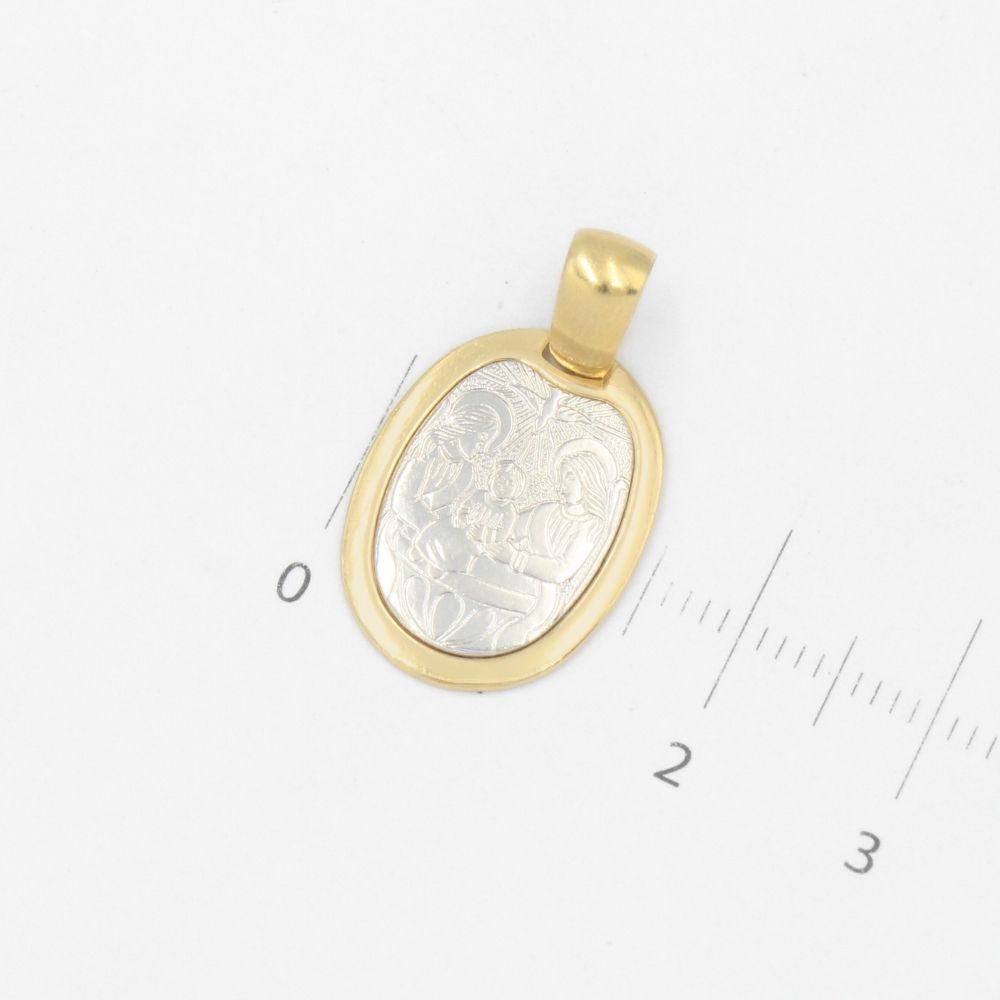 Medalla de Oro 14k para Bautizo mod. 9532