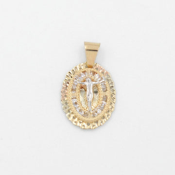 Medalla de Oro 14k con Imagen de Cristo mod. 8840