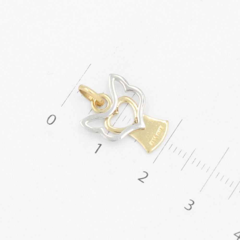 Dije de Oro 14k Ángel con Corazón mod. 9166