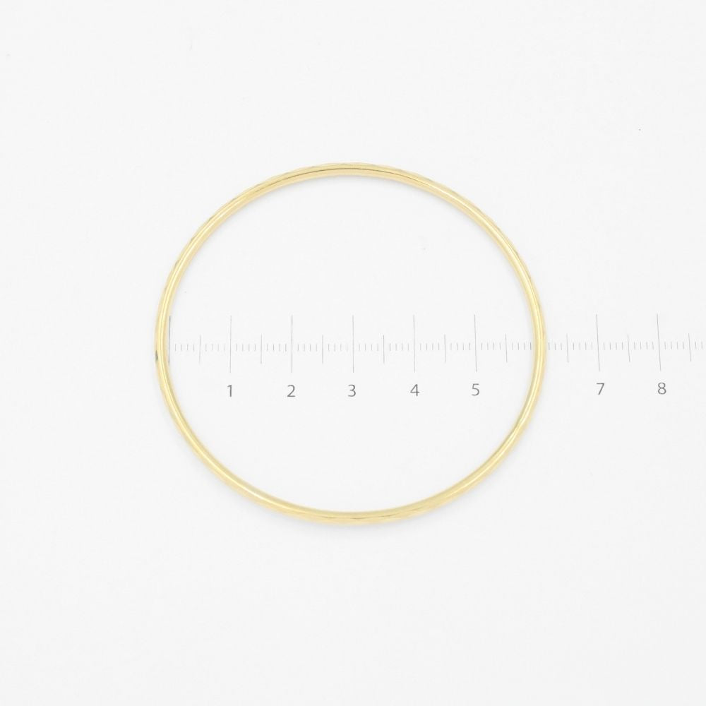 Semanario de Oro 14k de Diseño Semi Sólido con Diamantado Fino mod. 9000