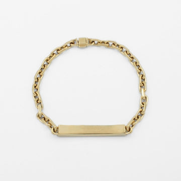 Esclava de Oro 14k Hueca con Diseño de Tejido Especial con Placa 3D Brillante mod. 9739