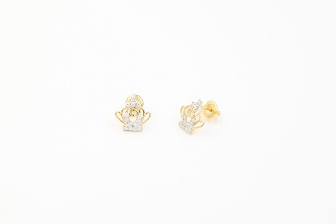 Arete de XV Años de Coronas Finas con Zirconias mod. 5524