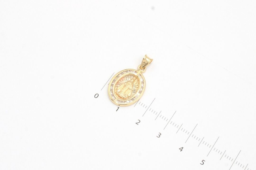 Medalla de Oro 14k Virgen Milagrosa mod. 5040