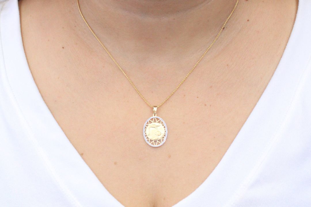 Medalla de Oro 14k mod. 3729