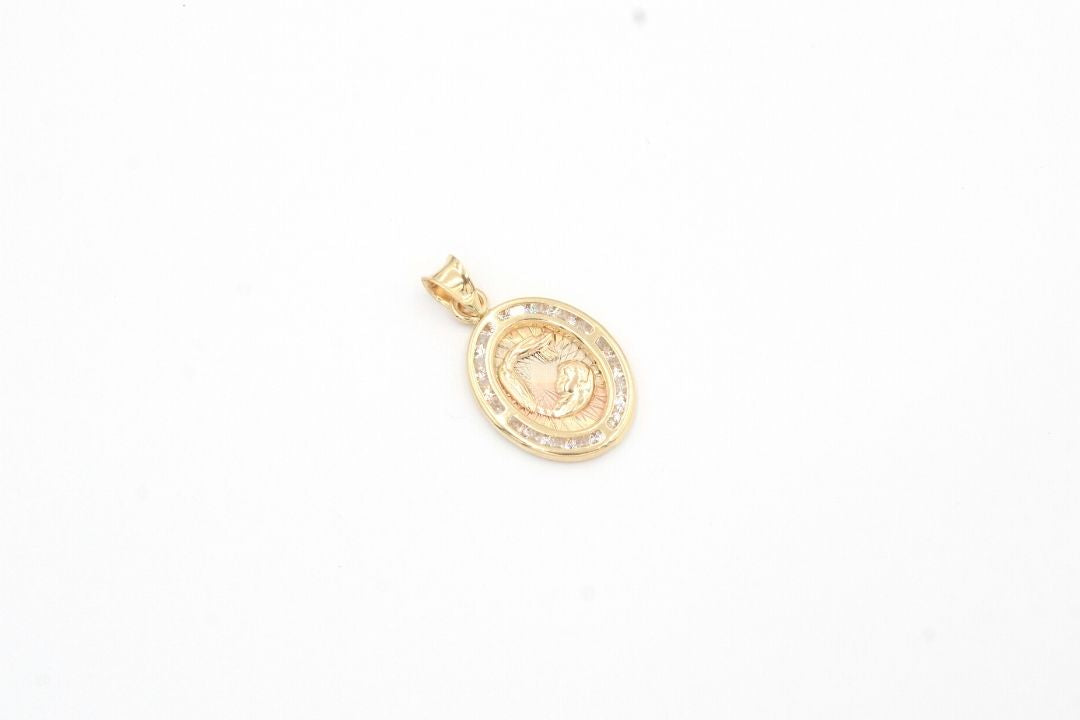 Medalla de Oro 14k Bautizo mod. 5043