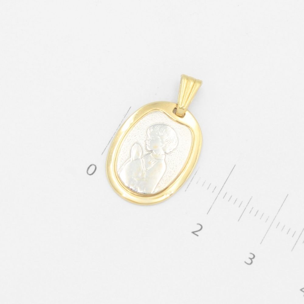 Medalla de Oro 14k para Confirmación Religiosa mod. 9538