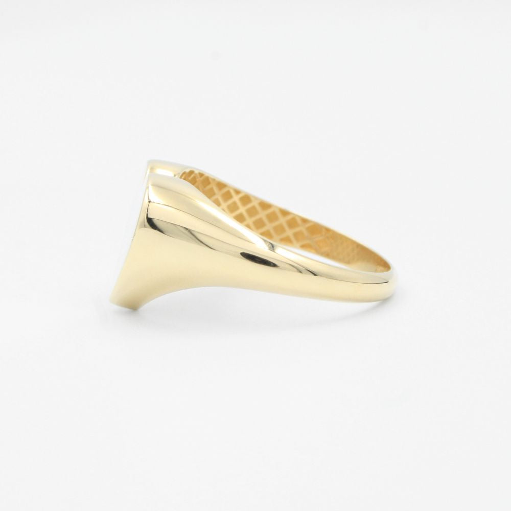 Anillo de Oro 14k Diseño de Corazón Brillante mod. 3845