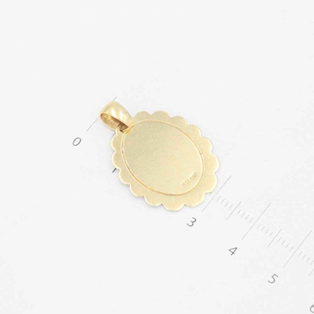 Medalla de Oro 14k Sagrado Corazón mod. 9515