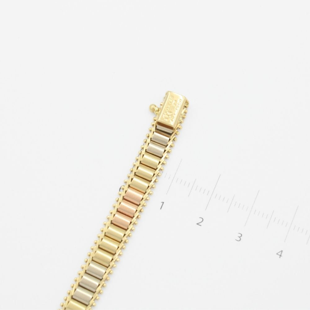 Pulsera de Oro 14k Teijdo Plano mod. 9006