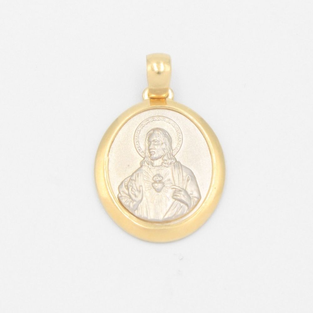 Medalla de Oro 14k del Sagrado Corazón mod. 9545