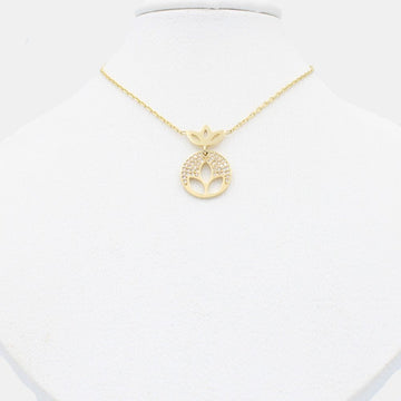 Gargantilla de Oro 14k Diseño de Flor de Loto mod. 9791
