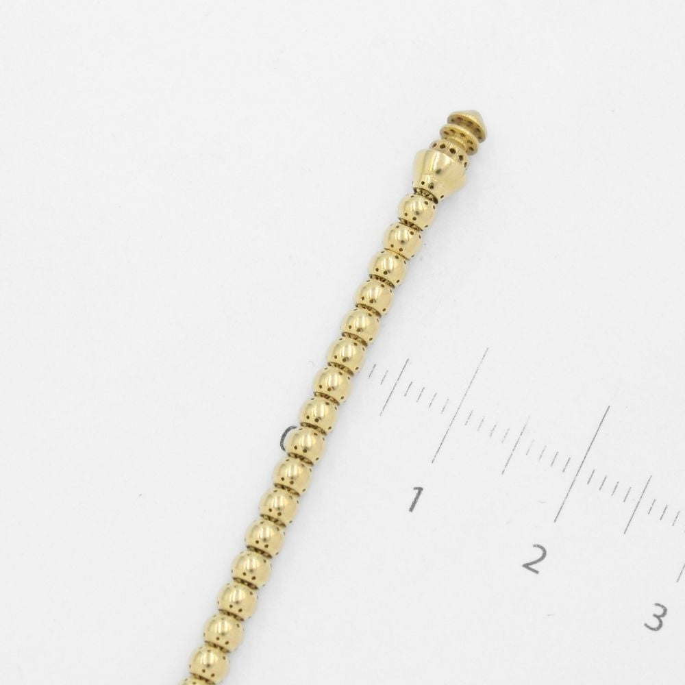 Pulsera Mónaco Chain 14k Modelo Bub Plain Hueco de Broche Pavé Incrustado de Swarovski mod. 9679