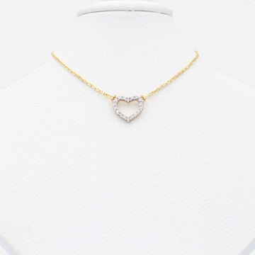 Gargantilla de Oro 14k Diseño de Corazón con Zirconias mod. 9792