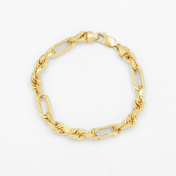 Pulsera de Eslabón Especial Hueco en Tejido Fígaro mod. 8693