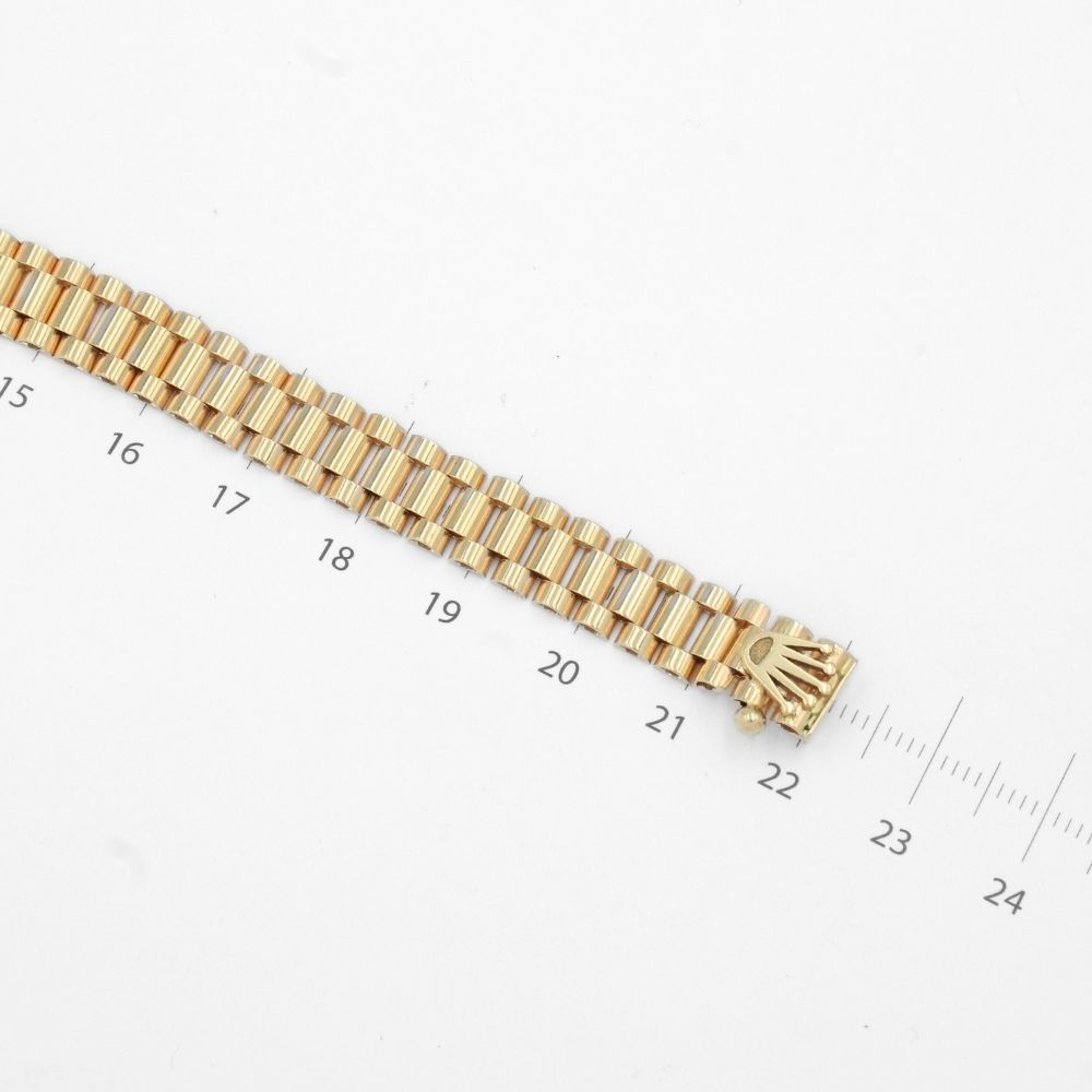 Pulsera de Oro 14k Tejido Hueco de Ensamblado Fino Detallado con Corona mod. 9801