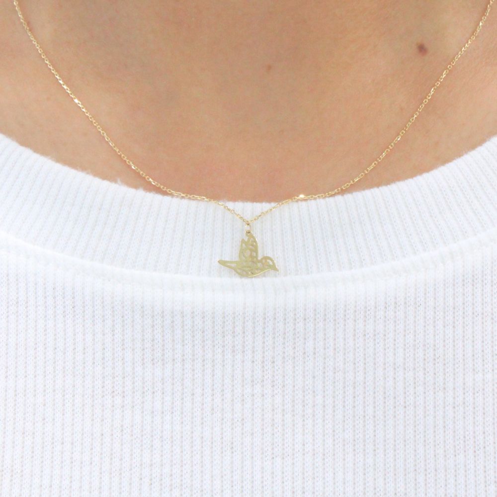 Gargantilla de Oro 14k Colibrí mod. 9820