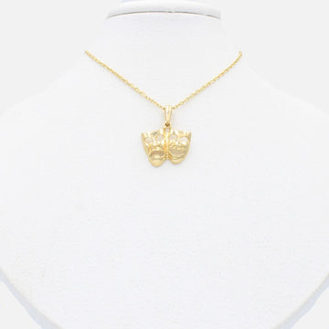 Gargantilla de Oro 14k Diseño de Mascara de Teatro mod. 9794