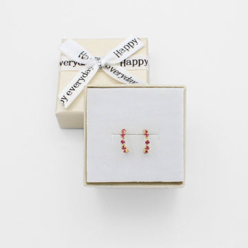 Broquel 10k Semi Circulo con Zirconias Mod. 9839