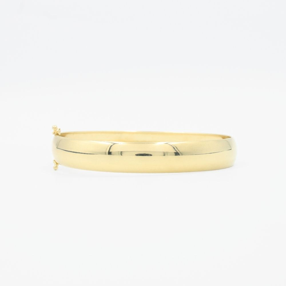 Aro de Oro 14k Hueco con Diseño Diamantado Cruzado mod. 8987