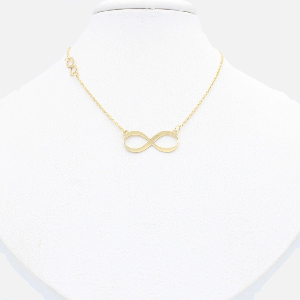 Gargantilla de Oro 14k Diseño de Infinito mod. 9823