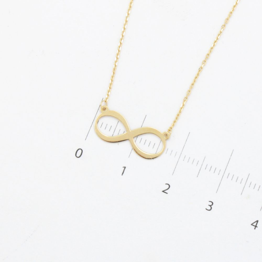 Gargantilla de Oro 14k Diseño de Infinito mod. 9823