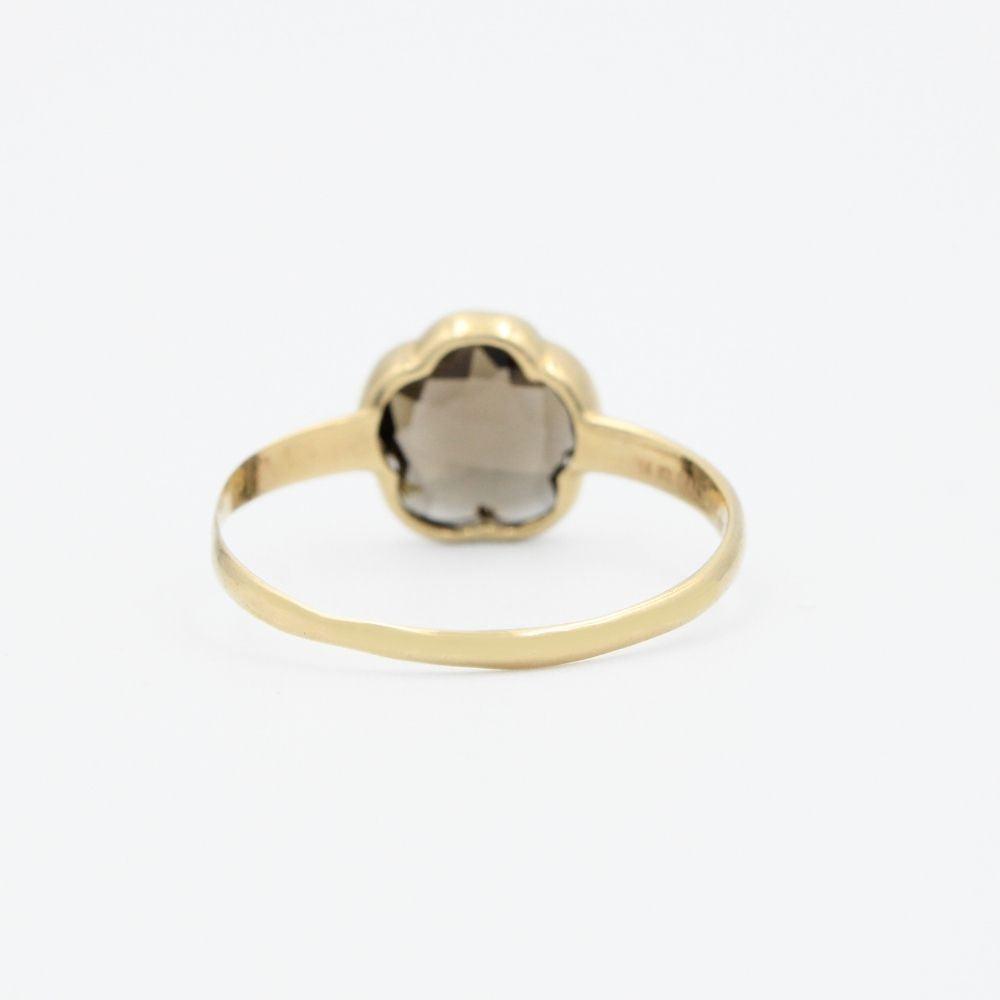 Coordinado de Oro 14k Incrustación de Piedra Alejandrita mod. 8976