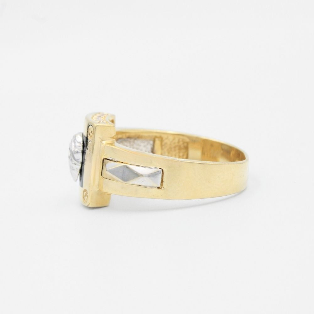 Anillo de León en Oro Combinado mod. 6009