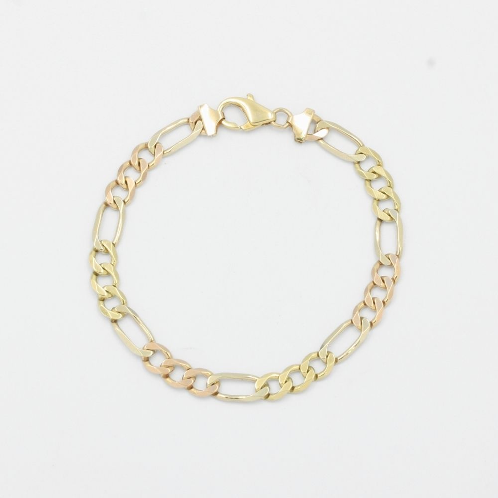 Pulsera de Eslabón en Tejido 3x1 Sólido Florentino mod. 7876
