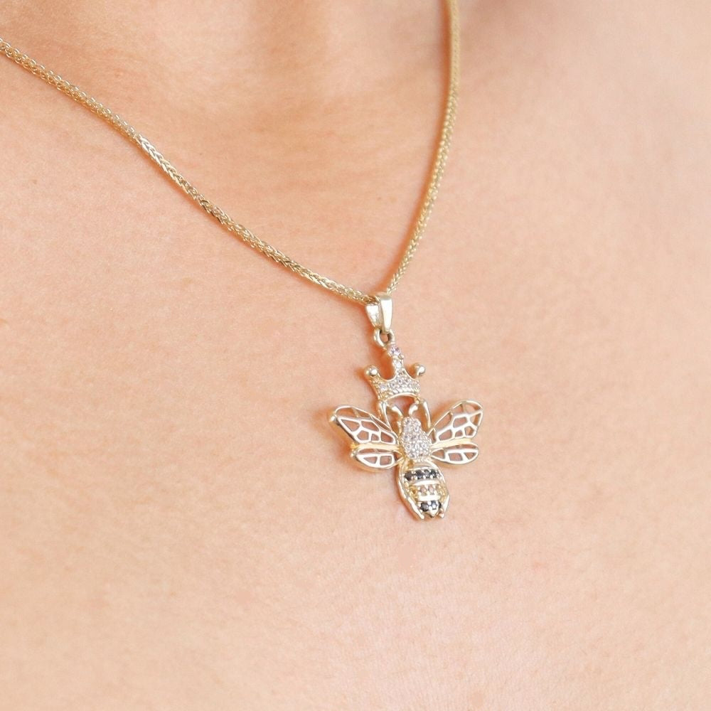 Dije de Oro 14k Queen Bee con Zirconias Brillantes mod. 7505